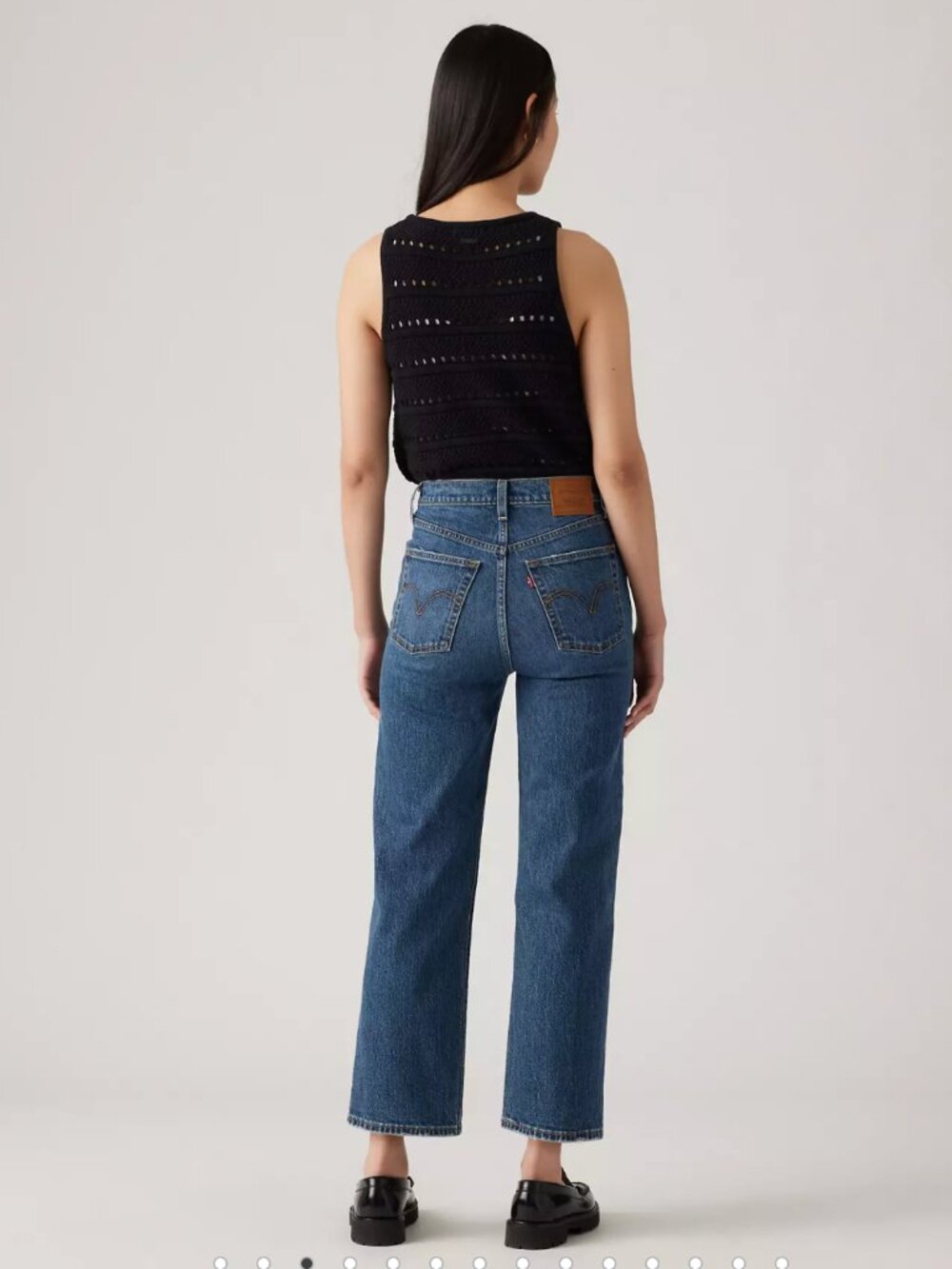 NWT Levi's Ribcage Straight Ankle Women's Jeans | On My Honor - Dark Wash | 28 - Picture 8 of 8